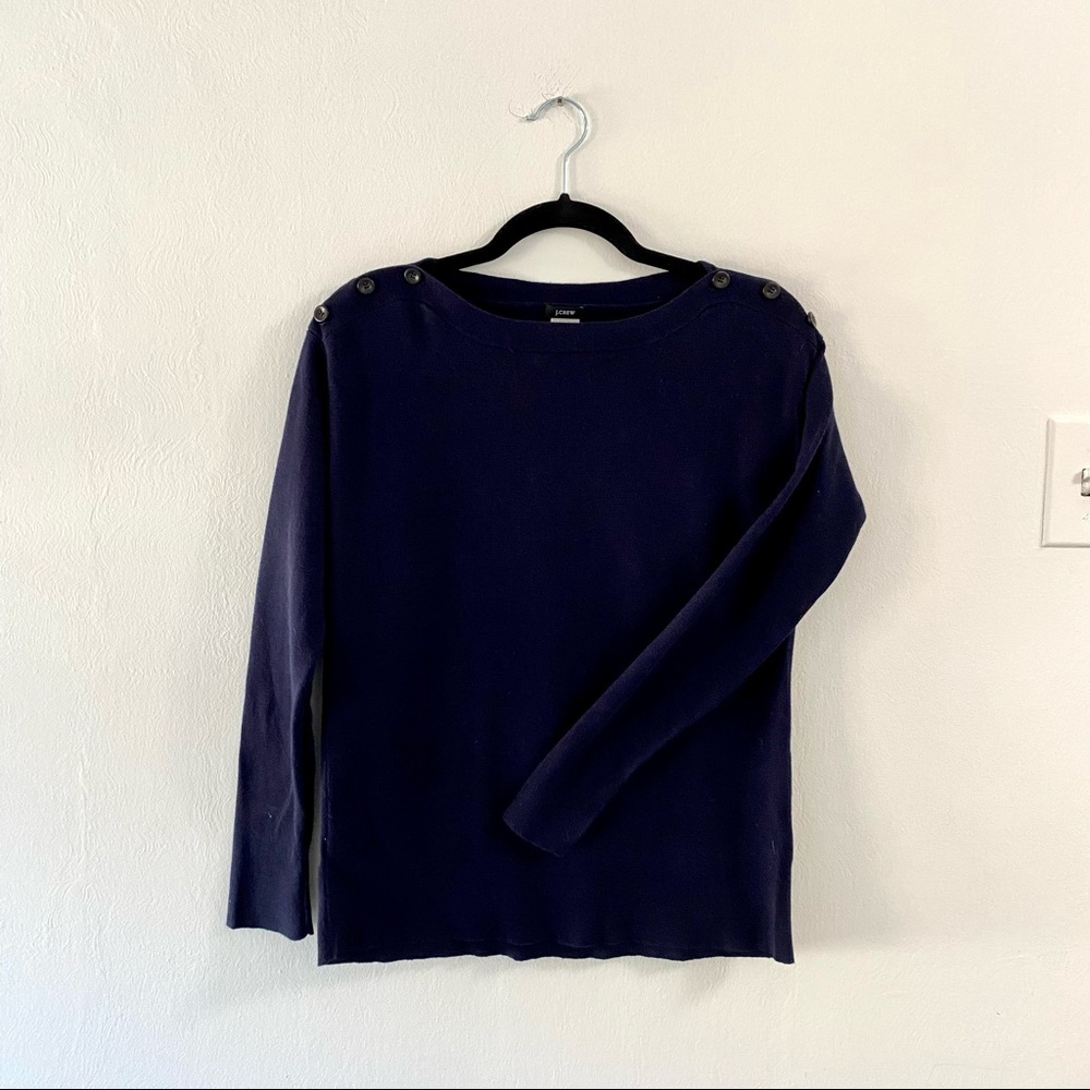 JCREW Pima cotton blend boat neck sweater - size XS